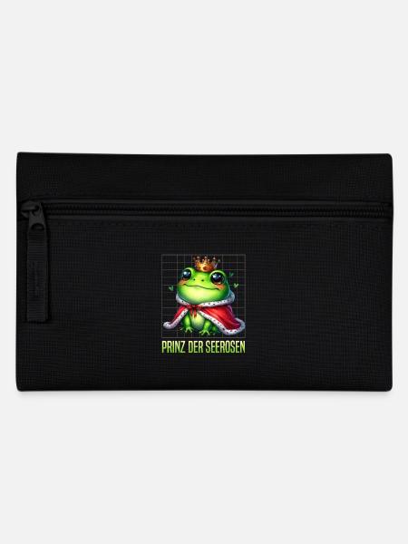 Froschkönig PRINZ DER SEEROSEN Faschings Kostüm - Federtasche - Schwarz
