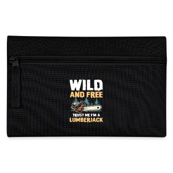 Wild and Free Trust Me I'm a Lumberjack - Pencil Case - black - Front