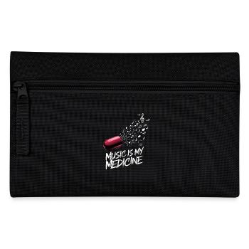 Musik ist meine Medizin für Musikliebhaber - Federtasche - Schwarz - Vorne