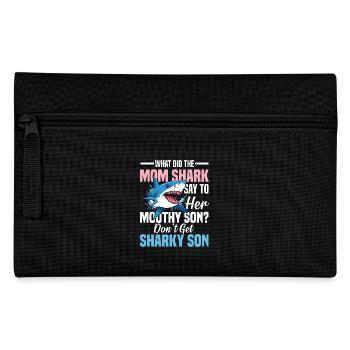 What Did The Mom Shark Say - Federtasche - Schwarz - Vorne