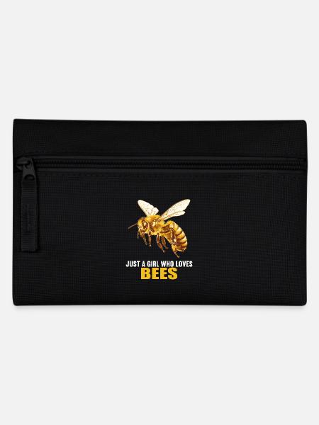 Bienen Biene - Federtasche - Schwarz