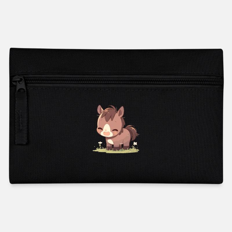 Pferde Pferd - Federtasche - Schwarz