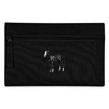 Pferde Pferd - Federtasche - Schwarz - Vorne