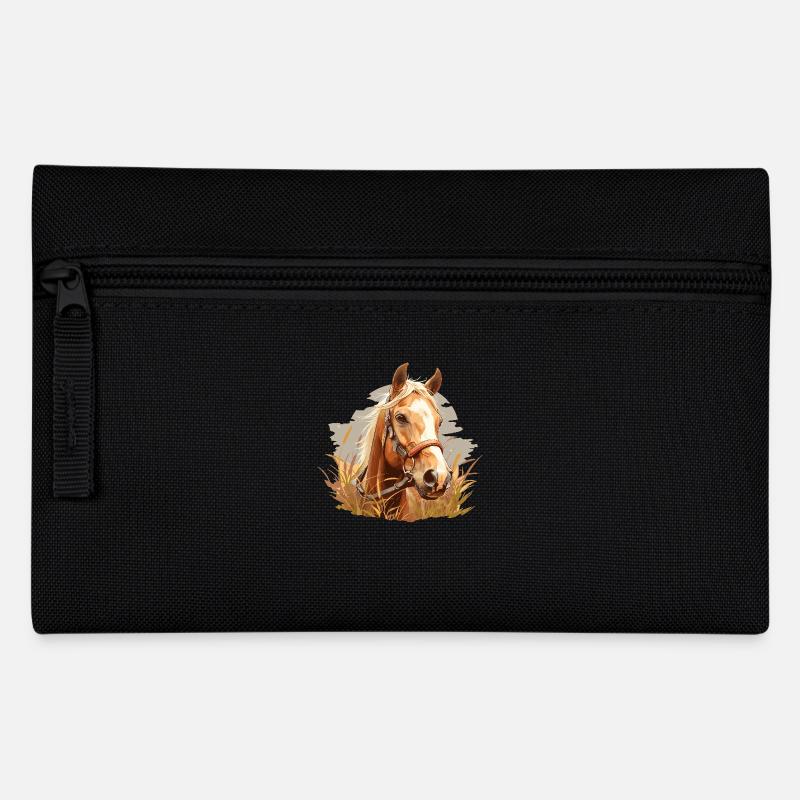 Pferde Pferd - Federtasche - Schwarz