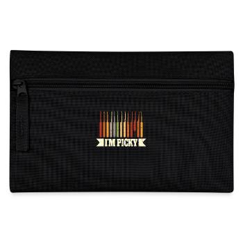 Crochet Hook Vintage Style I'm Picky Graphic - Pencil Case - black - Front