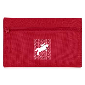 Dressage Dressage Horse Dressage Rider - Pencil Case - red - Front