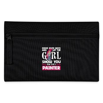Girl shows you how you're a painter - Pencil Case - black - Front