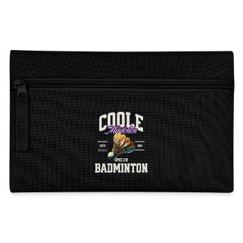 Badminton Mädchen - Federtasche - Schwarz - Vorne