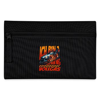 I'm 1 out of the way. Children's birthday racing car - Pencil Case - black - Front