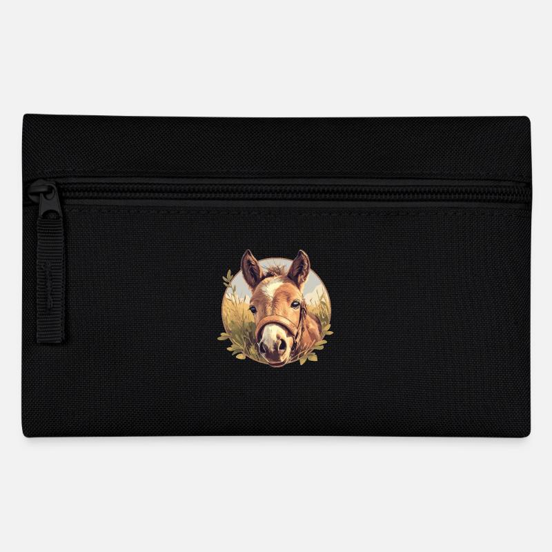 Pferde Pferd - Federtasche - Schwarz