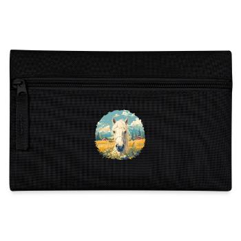 Pferde Pferd - Federtasche - Schwarz - Vorne