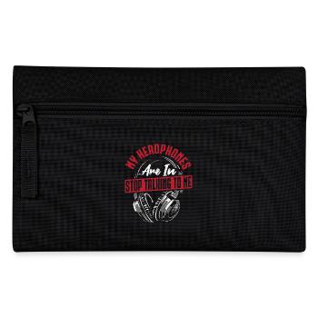 DJ-Partygeschenke, Tanzclub-Musik, - Federtasche - Schwarz - Vorne