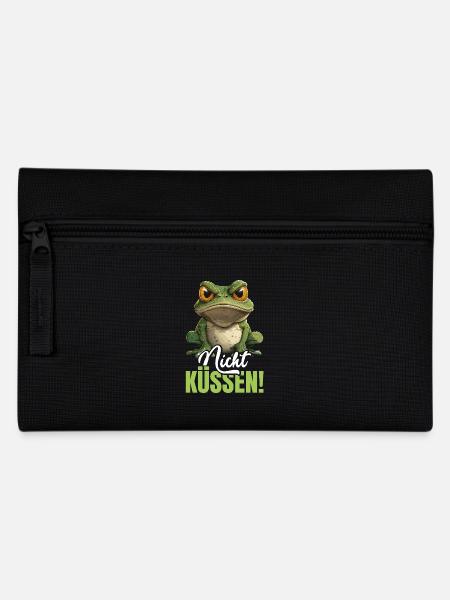 Faschingskostüm Frösche NICHT KÜSSEN Lustiges - Federtasche - Schwarz