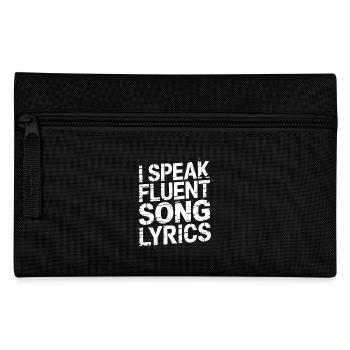 I Speak Fluent Song Lyrics 6 - Federtasche - Schwarz - Vorne