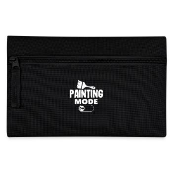 Painter Mode On Brush Creative - Pencil Case - black - Front