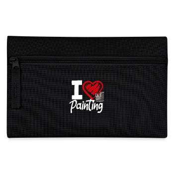 I Love Paint Artist Heart Painter - Pencil Case - black - Front