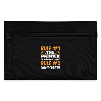 Rule number one: Painter is always right - Pencil Case - black - Front