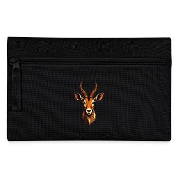 Antilope Kudu Gazelle Afrika Serengeti Antilopen - Federtasche - Schwarz - Vorne