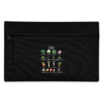 January Collage of seasonal fruit and vegetables - Pencil Case - black - Front
