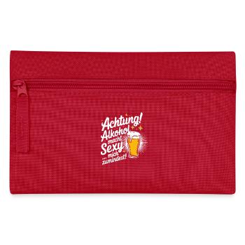 Mallorca Party Saying Father's Day - Pencil Case - red - Front