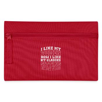 Women sitting on my face a provocative - Pencil Case - red - Front