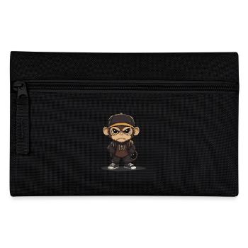 Singe cool avec casquette de baseball et sweat à capuche pour - Trousse - noir - Devant