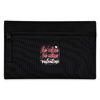 Be Mine Valentinstag Romantisches Outfit mit Herz - Federtasche - Schwarz - Vorne