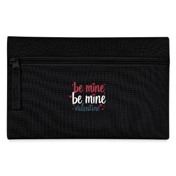 Be Mine Valentinstag Romantisches Outfit mit Herz - Federtasche - Schwarz - Vorne