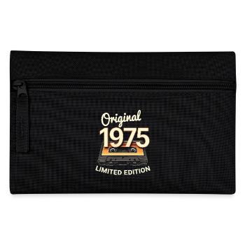50th Birthday 1975 Design - Pencil Case - black - Front