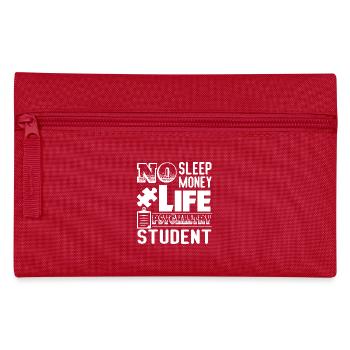Psychiatrist Student No Sleep Money Life - Pencil Case - red - Front