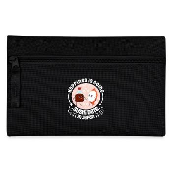 Sushi Lover Happines Is Date Sushi - Pencil Case - black - Front