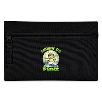 Froschkostüm Party SCHBIN DA PRINZ Lustiges - Federtasche - Schwarz - Vorne