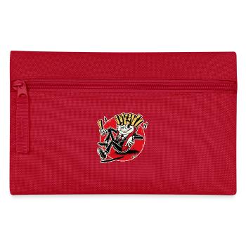 Cooler Fritten und Pommes-Typ - Federtasche - Rot - Vorne