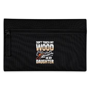Kettensäge Kettensägen Spruch - Federtasche - Schwarz - Vorne