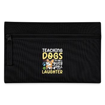 Teaching Dogs To Roll Over And Roll With Laughter - Federtasche - Schwarz - Vorne