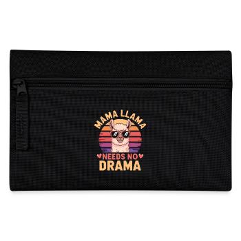 Lama Spruch Alpaka Mädchen Lustiges Lama Geschenk - Federtasche - Schwarz - Vorne