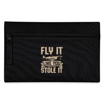 Fliege es, als hättest du es gestohlen - Federtasche - Schwarz - Vorne