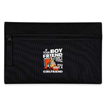 If your boyfriend isn't a painter - Pencil Case - black - Front