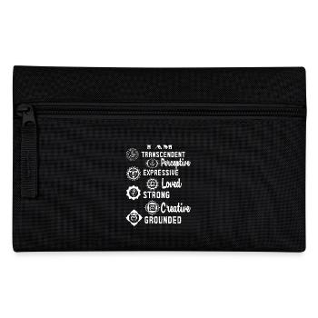 Chakra Chakra I Am Loved Strong Creative - Pencil Case - black - Front