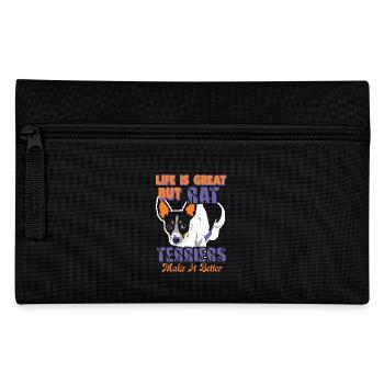 Rat Terriers Make Life Better - Pencil Case - black - Front