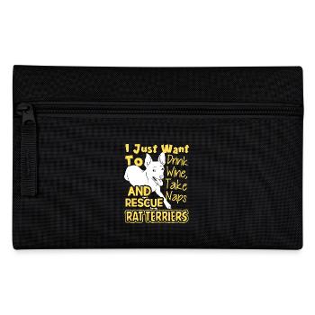Rescue Rat Terriers - Pencil Case - black - Front