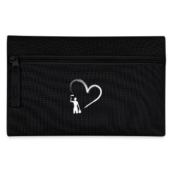 Heart Painting Artist: Loving Brushstrokes - Pencil Case - black - Front