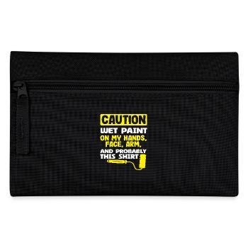 Attention aux peintres Peinture humide partout - Trousse - noir - Devant