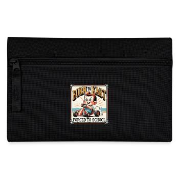 Born for karting vintage look - Pencil Case - black - Front