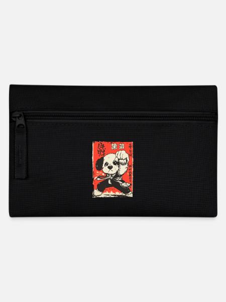 Asiatischer Kampfsport Dojo-Hund - Federtasche - Schwarz
