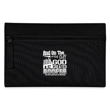 Roofer God Created Roofer - Pencil Case - black - Front