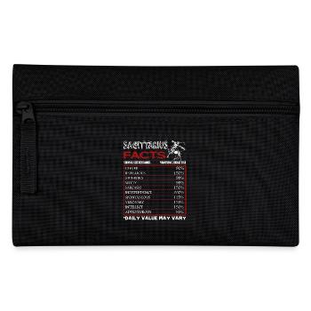 Sagittarius Facts Horoscope Sign Of Zodiac - Pencil Case - black - Front