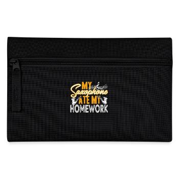 Saxophone Ate My Homework - Pencil Case - black - Front