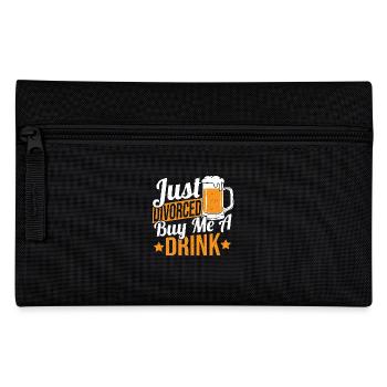 divorce ex-wife marriage divorce - Pencil Case - black - Front