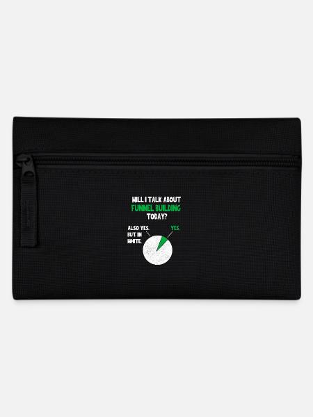 Verkaufstrichter Internet Affiliate Marketing Lustig Q - Federtasche - Schwarz